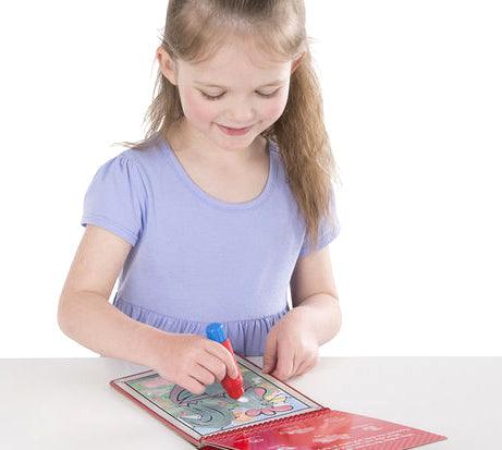 Melissa and Doug: wodna kolorowanka wielokrotnego użytku Water Wow! Połącz kropki Farma - Noski Noski