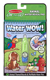 Melissa and Doug: wodna kolorowanka wielokrotnego użytku Water Wow! Zwierzęta - Noski Noski