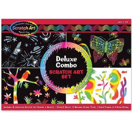 Melissa and Doug: wydrapywanka duży zestaw Scratch Art Deluxe Combo Set - Noski Noski