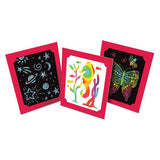 Melissa and Doug: wydrapywanka duży zestaw Scratch Art Deluxe Combo Set - Noski Noski