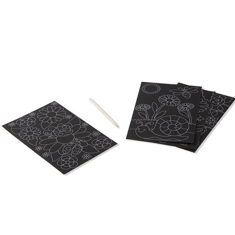 Melissa and Doug: wydrapywanka Scratch Art Butterflies & Flowers - Noski Noski
