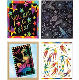 Melissa and Doug: wydrapywanka Scratch Art Combo Pack - Noski Noski