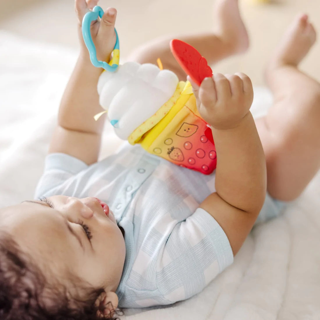 Melissa and Doug: zabawka sensoryczna dla niemowląt Bubble Tea Take-Along - Noski Noski