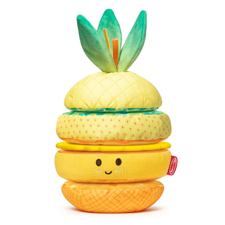Melissa and Doug: zabawka sensoryczna dla niemowląt Pineapple Soft Stacker - Noski Noski