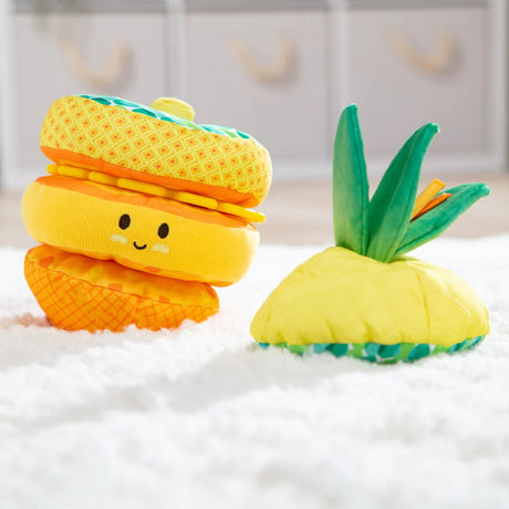 Melissa and Doug: zabawka sensoryczna dla niemowląt Pineapple Soft Stacker - Noski Noski