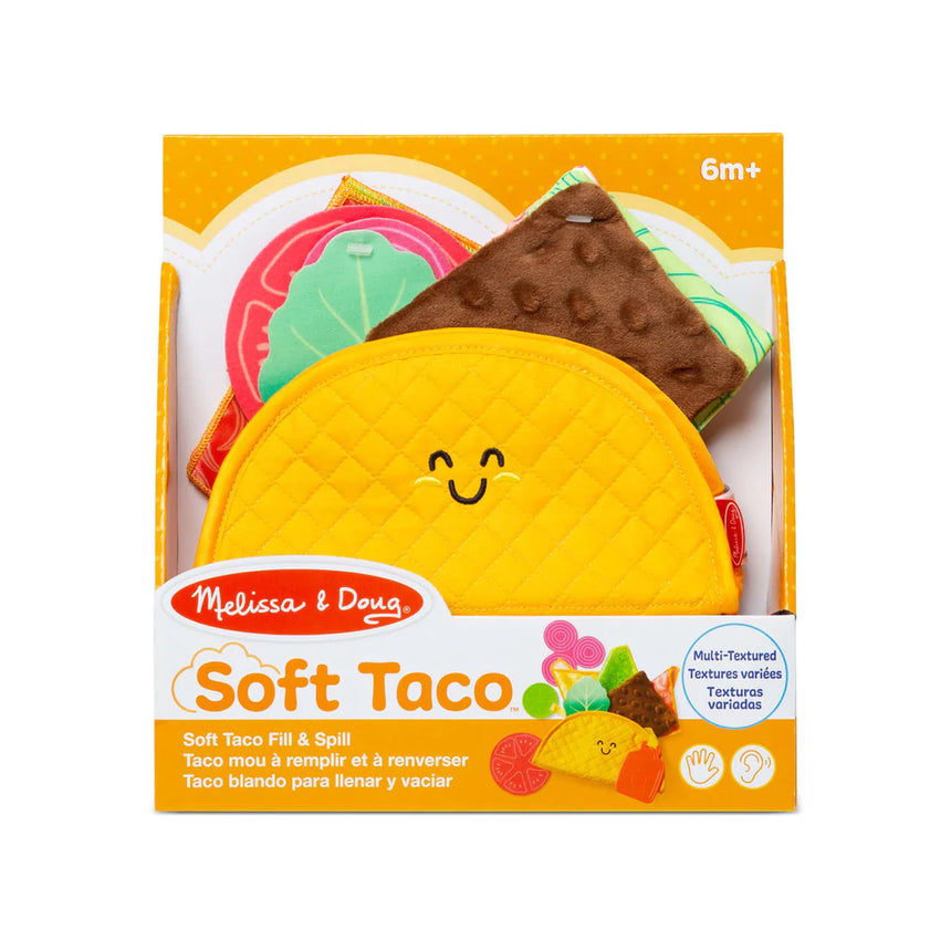 Melissa and Doug: zabawka sensoryczna dla niemowląt Soft Taco Fill & Spill - Noski Noski