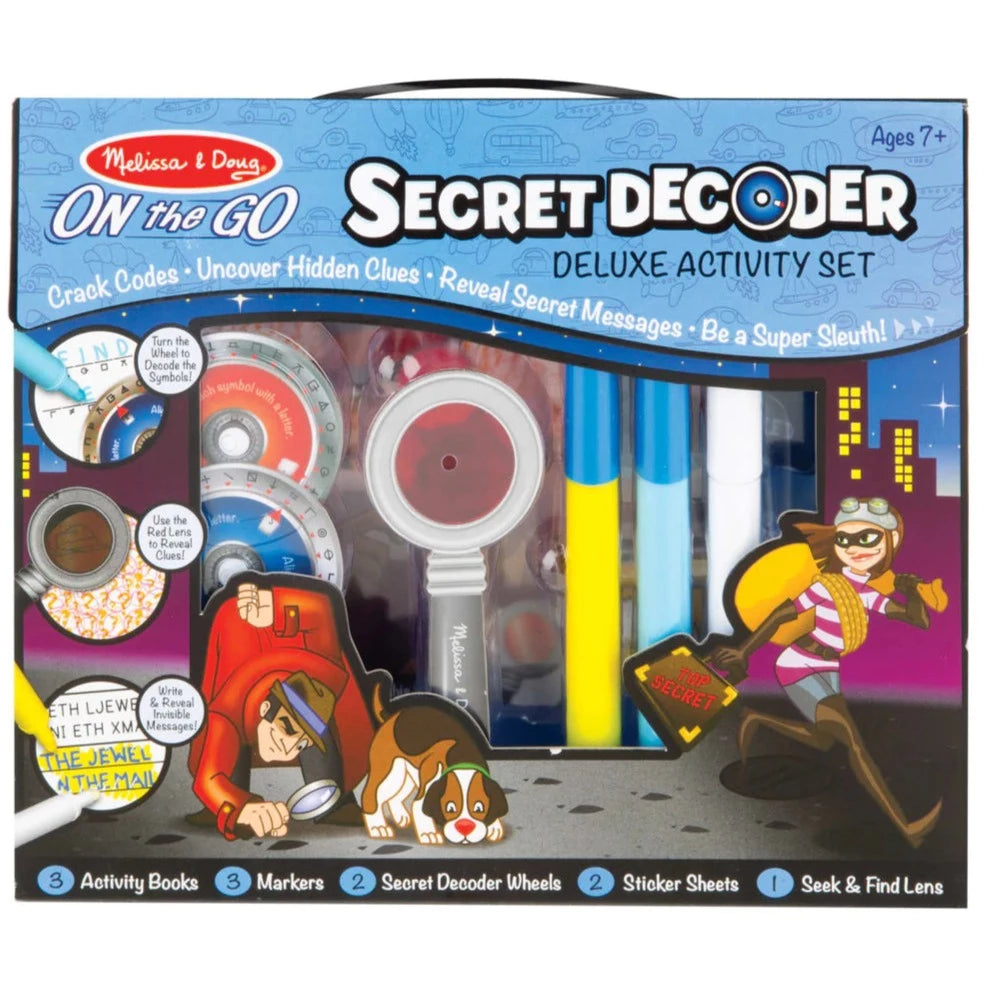 Melissa and Doug: zestaw detektywa Secret Decoder Deluxe Activity Kit - Noski Noski