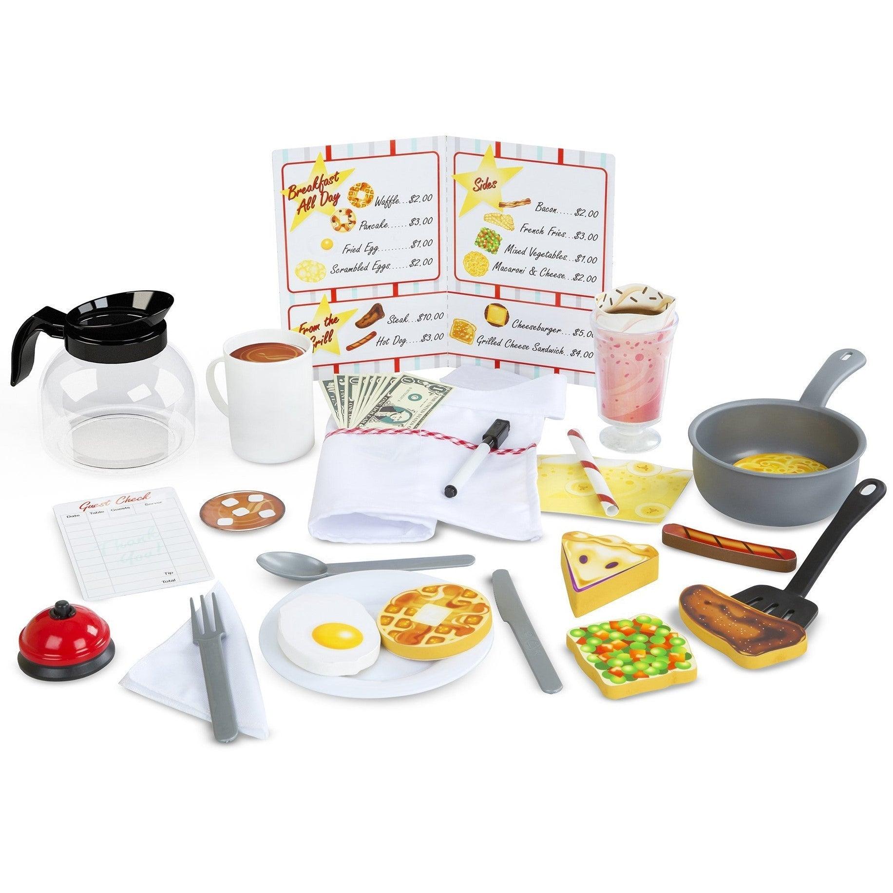 Melissa and Doug: zestaw do zabawy w restaurację Star Diner Restaurant Play Set - Noski Noski