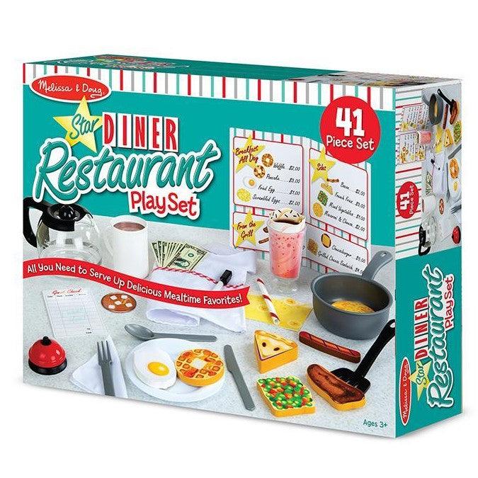 Melissa and Doug: zestaw do zabawy w restaurację Star Diner Restaurant Play Set - Noski Noski