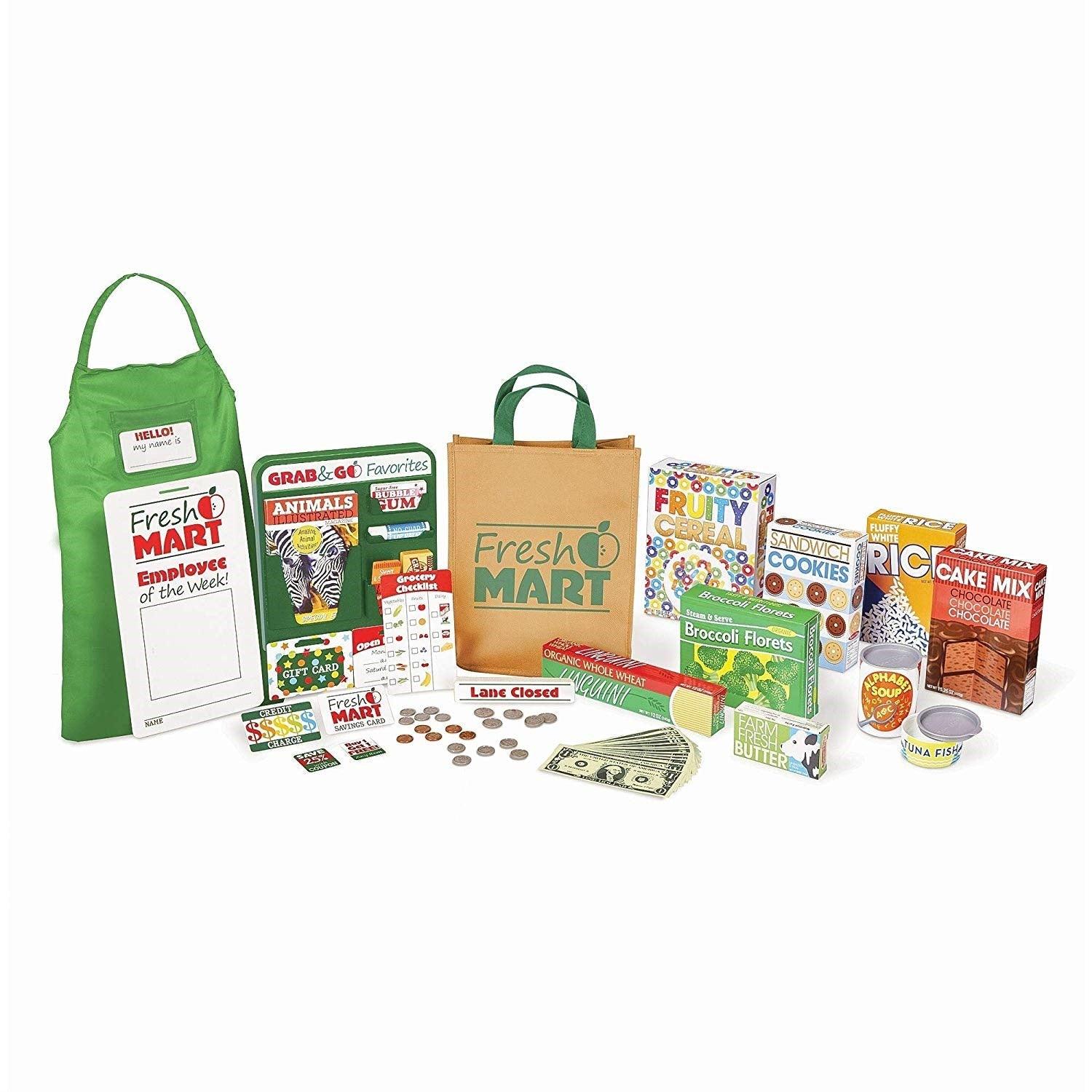 Melissa and Doug: zestaw do zabawy w sklep Fresh Mart Grocery Store - Noski Noski