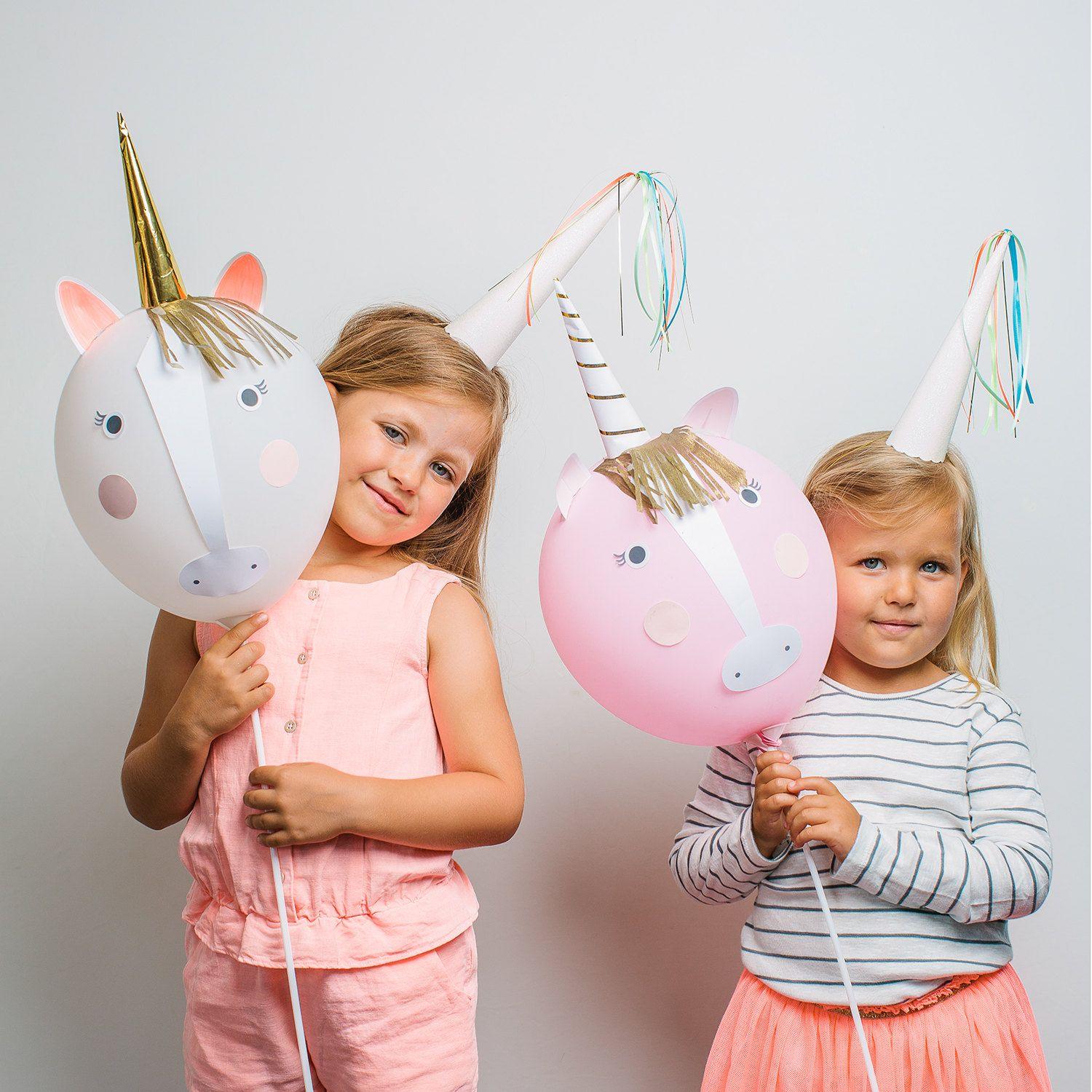 Meri Meri: balony jednorożce Unicorn Balloon Kit - Noski Noski