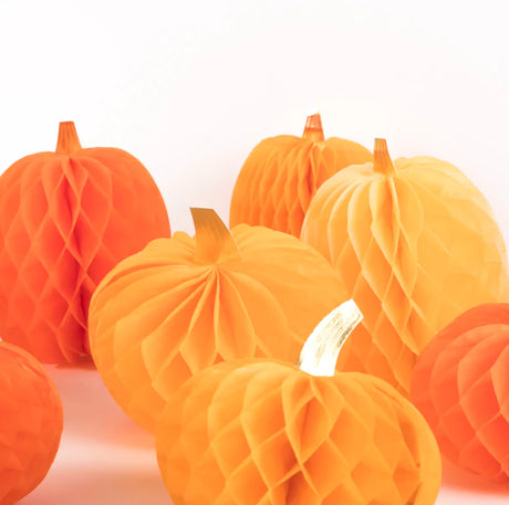 Meri Meri: dekoracja papierowe dynie 10 Honeycomb Pumpkins - Noski Noski