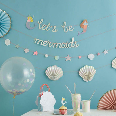 Meri Meri: girlanda syrenka Let's be Mermaids - Noski Noski