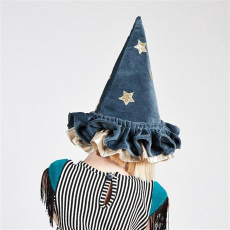 Meri Meri: kapelusz czarownicy Blue Velvet Witch Hat - Noski Noski