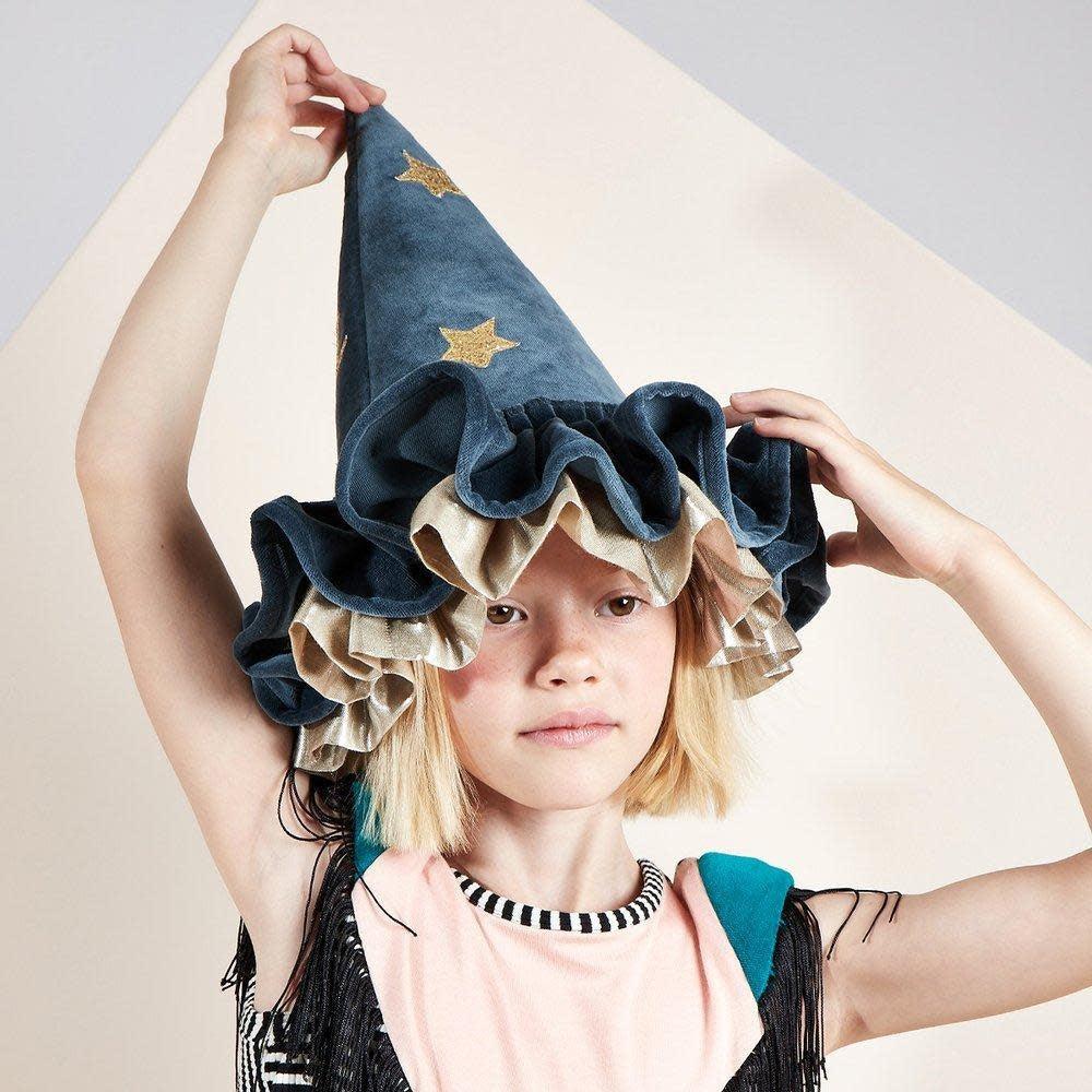 Meri Meri: kapelusz czarownicy Blue Velvet Witch Hat - Noski Noski