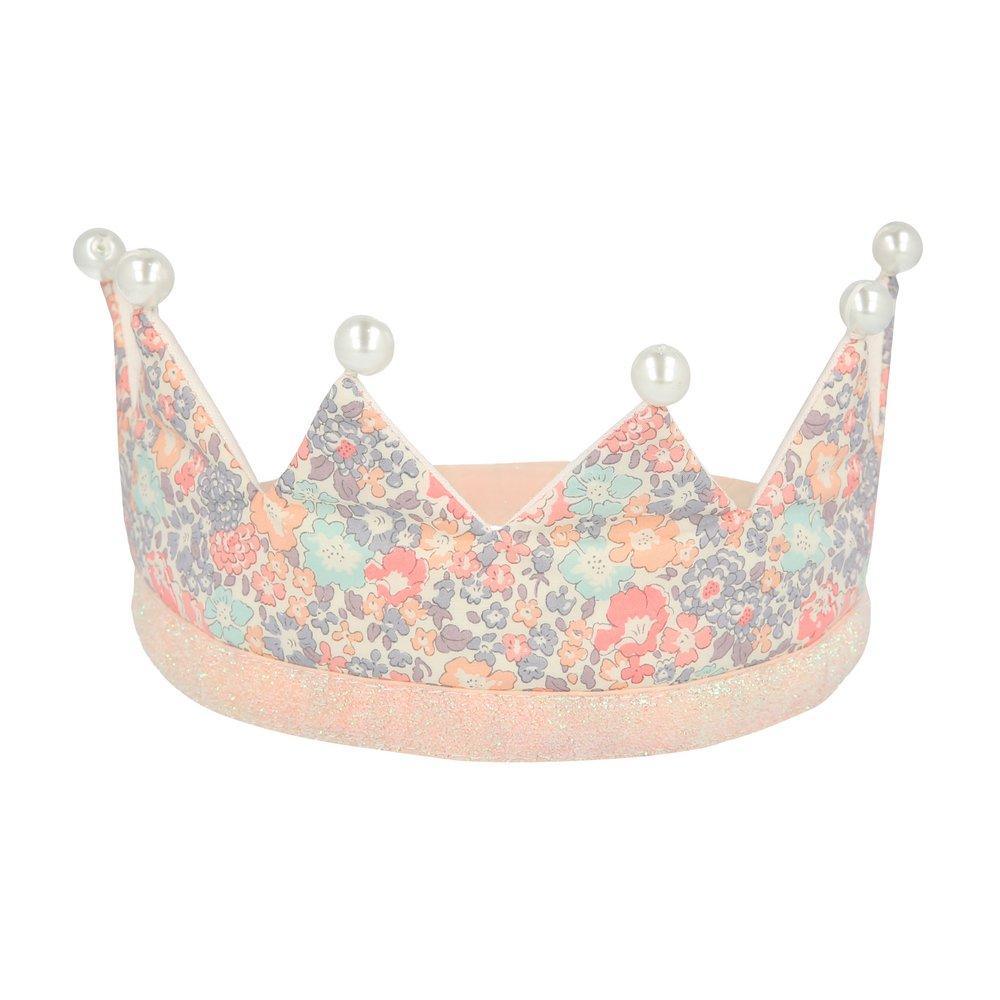 Meri Meri: korona z perełkami Floral & Pearl Party Crown - Noski Noski