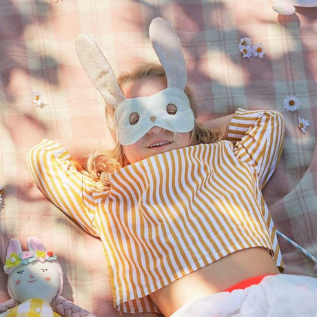 Meri Meri: materiałowa maska króliczka Bunny Mask - Noski Noski