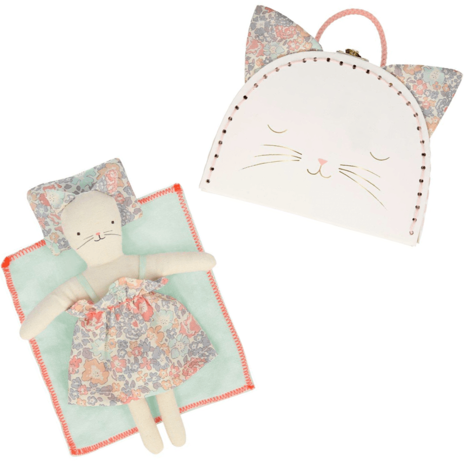 Meri Meri: mini walizeczka kotek Floral Kitty - Noski Noski