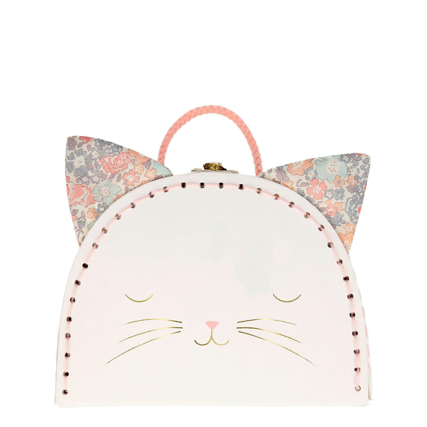 Meri Meri: mini walizeczka kotek Floral Kitty - Noski Noski