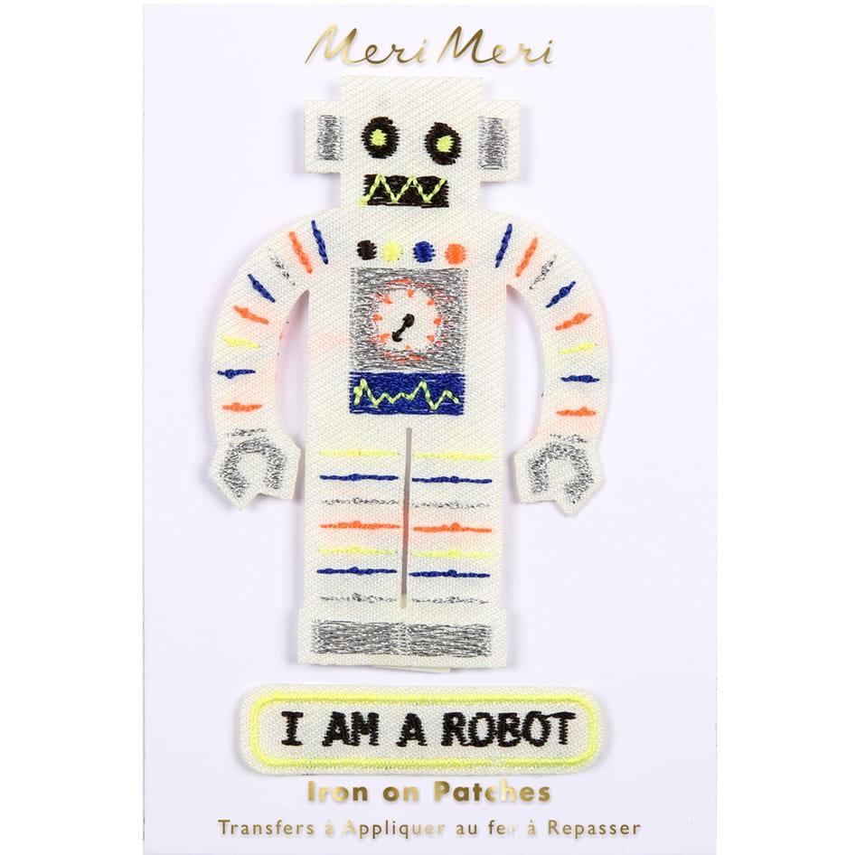 Meri Meri: naprasowanki Robot - Noski Noski