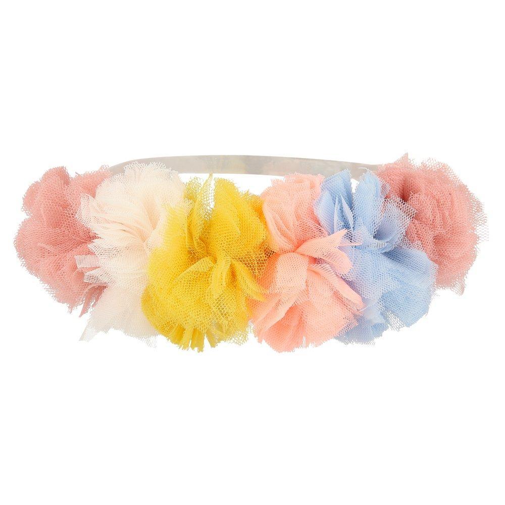 Meri Meri: opaska tiulowe pompony Tulle Pompom Crown - Noski Noski