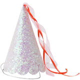 Meri Meri: papierowe czapeczki księżniczki 8 Glitter Party Hats - Noski Noski