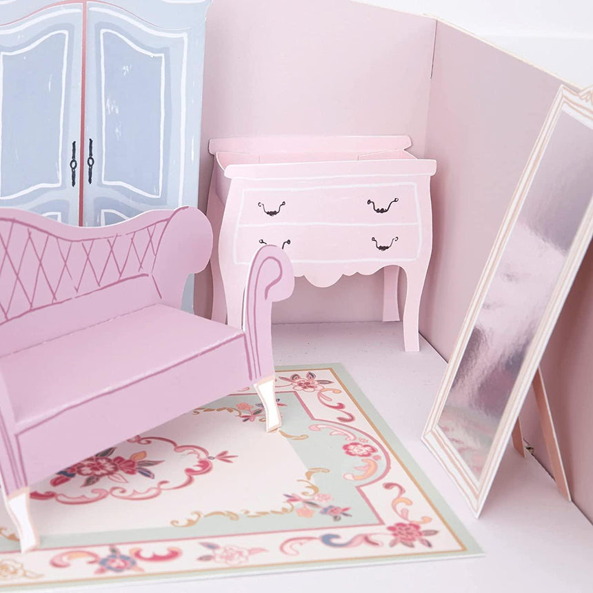 Meri Meri: papierowy domek dla lalek Mini Paper Doll House - Noski Noski