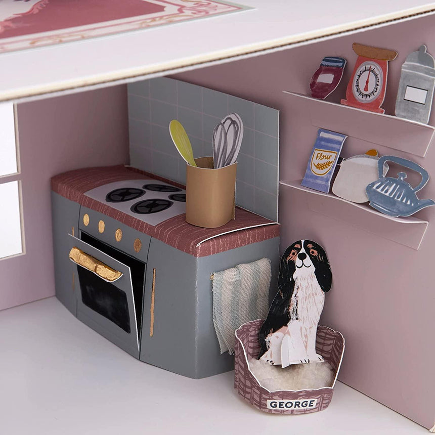 Meri Meri: papierowy domek dla lalek Mini Paper Doll House - Noski Noski