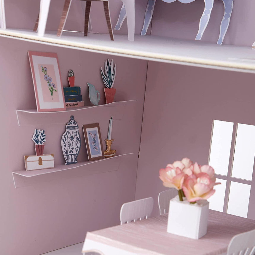 Meri Meri: papierowy domek dla lalek Mini Paper Doll House - Noski Noski