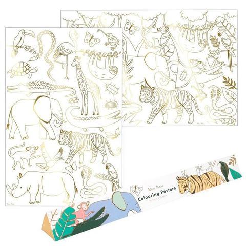 Meri Meri: plakaty do kolorowania Coloring Posters - Noski Noski