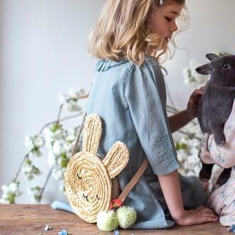 Meri Meri: pleciona torebka królik Bunny Bag - Noski Noski