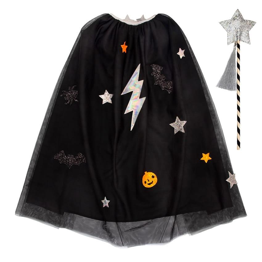 Meri Meri: przebranie czarna peleryna Halloween - Noski Noski