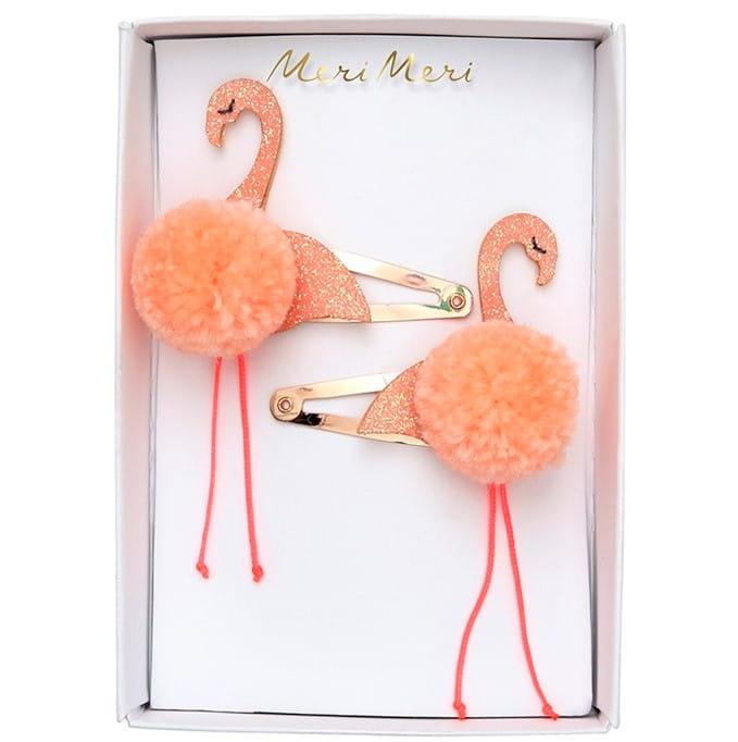 Meri Meri: spinki pompony Flamingi - Noski Noski