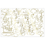 Meri Meri: świąteczne plakaty do kolorowania Christmas Coloring Posters - Noski Noski