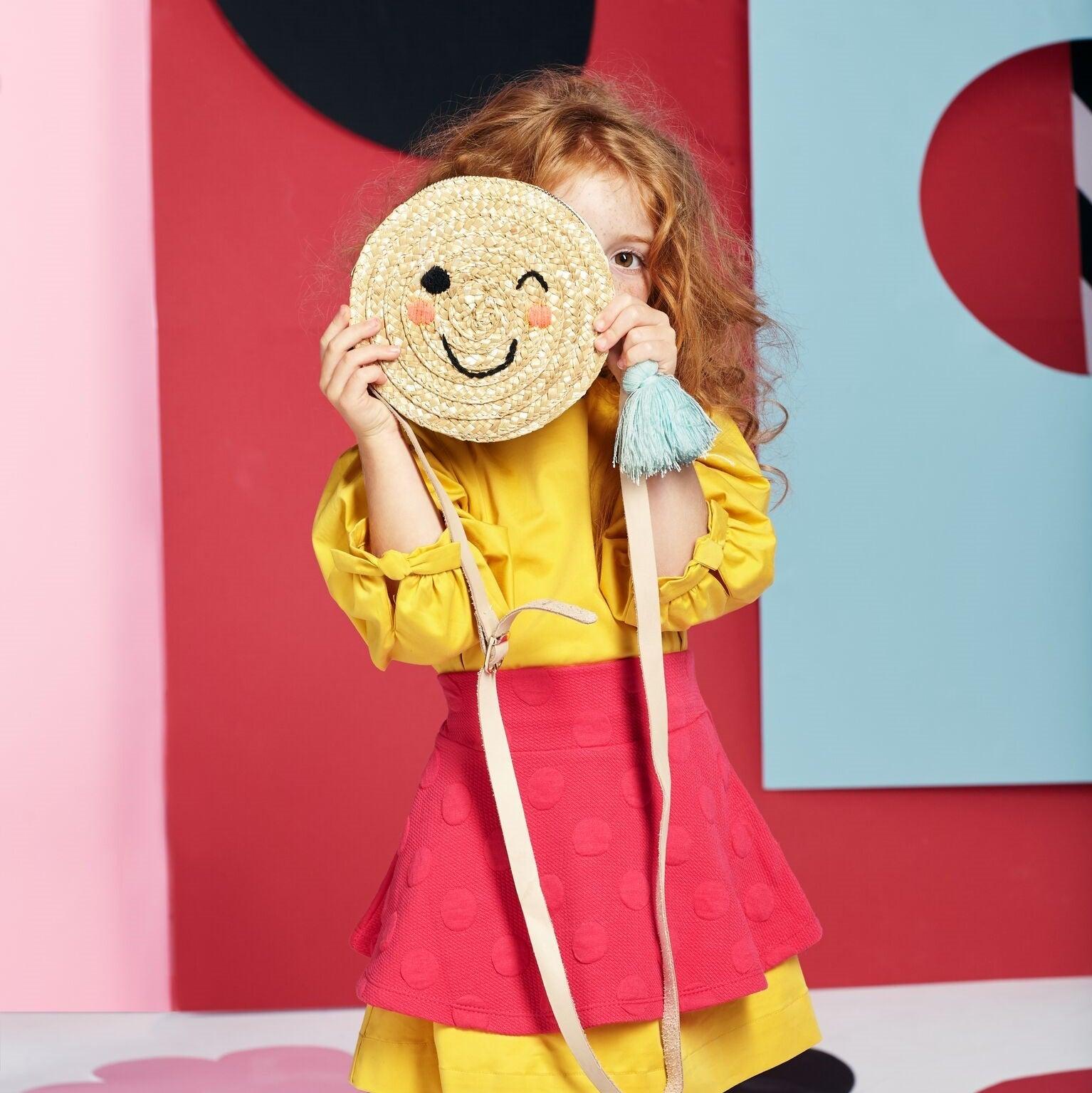 Meri Meri: torebka wiklinowa Emoji Bag - Noski Noski