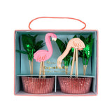 Meri Meri: zestaw do babeczek flamingi Neon Flamingo - Noski Noski