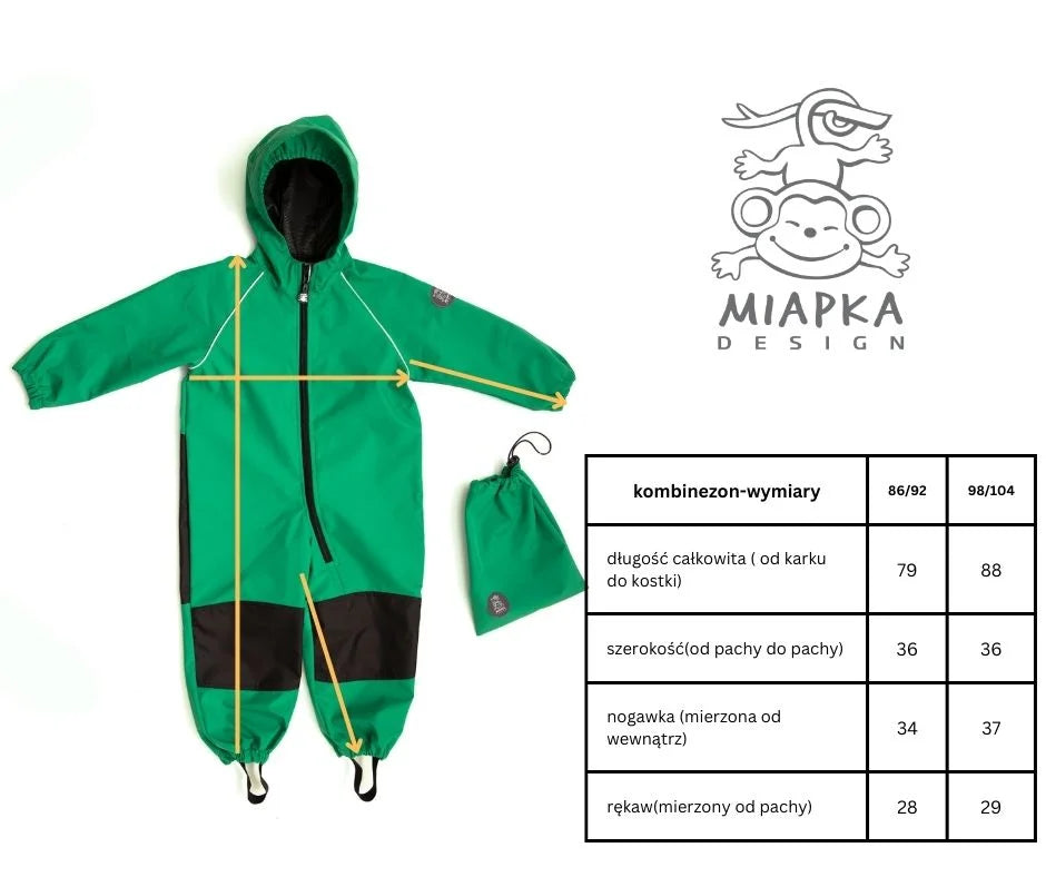 Miapka: outdoorowy kombinezon dziecięcy Softshell Light - Noski Noski