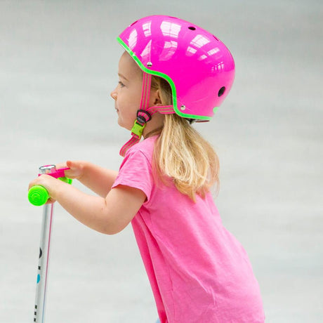 Micro: kask dla dzieci różowy Neon Pink - Noski Noski