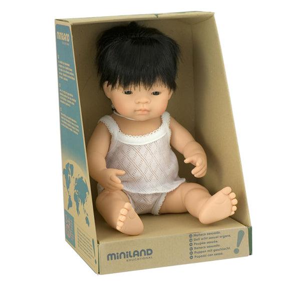 Miniland: lalka chłopiec Azjata 38 cm - Noski Noski