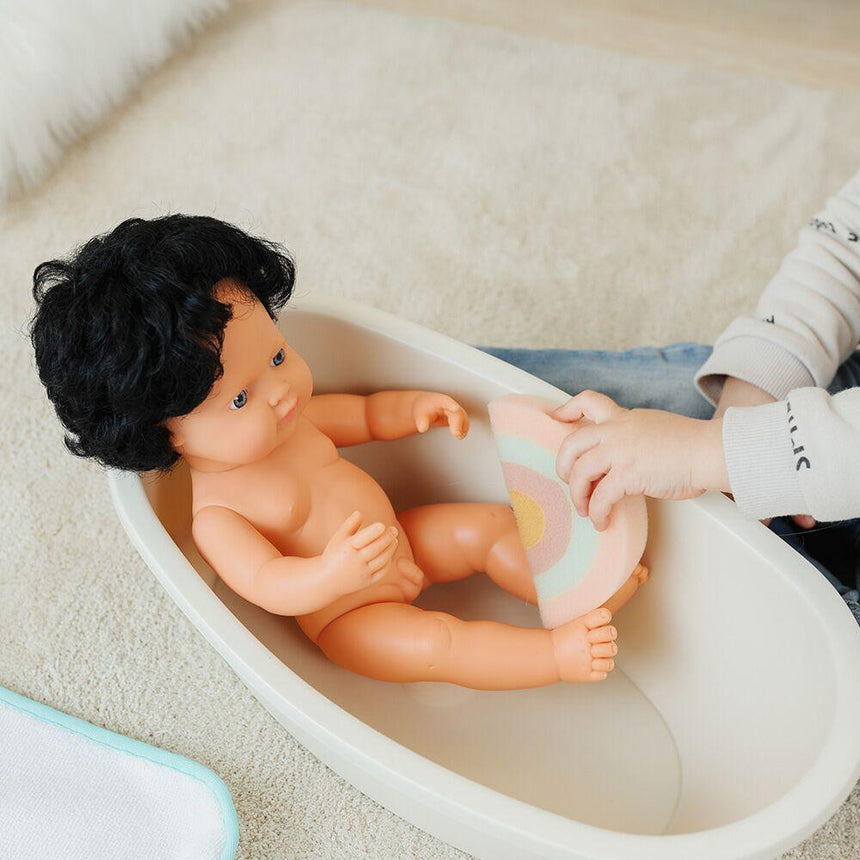 Miniland: wanienka dla lalek z tęczową gąbką Bathtub - Noski Noski