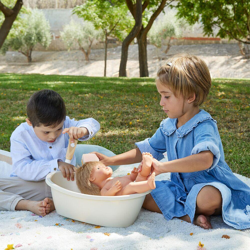 Miniland: wanienka dla lalek z tęczową gąbką Bathtub - Noski Noski