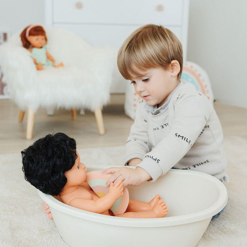 Miniland: wanienka dla lalek z tęczową gąbką Bathtub - Noski Noski