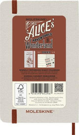Moleskine: kalendarz tygodniowy królik Alice in Wonderland P 2023 - Noski Noski