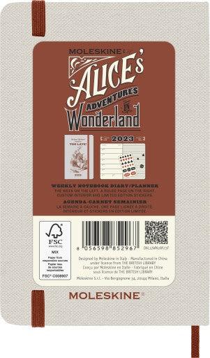 Moleskine: kalendarz tygodniowy królik Alice in Wonderland P 2023 - Noski Noski