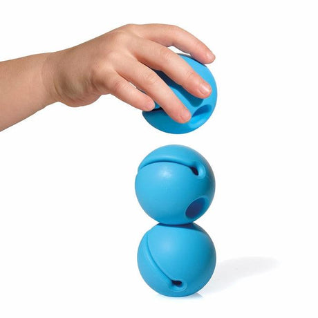 Piłeczka sensoryczna świecąca Moluk Mox dla niemowląt, 3-pack, bezpieczne materiały, wyjątkowy design, zabawka rozwijająca.