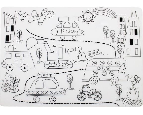 Mombella: silikonowa kolorowanka Coloring Placemat - Noski Noski
