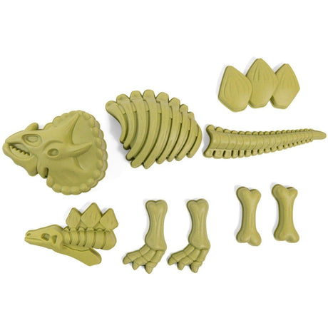 Zestaw do piaskownicy: Szkielet Dinozaura Moulin Roty - 9 foremek do zabawy w piasku i tworzenia 35 cm szkieletu.