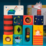 Moulin Roty: klocki sensoryczne Zig Zag - Noski Noski
