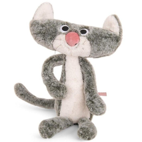 Pluszowy kotek zabawka Moulin Roty Chaplapla z wesołym uśmiechem, dużymi oczami, 36 cm - idealny dla dzieci.