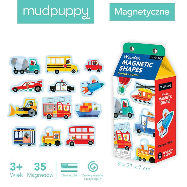 Mudpuppy: drewniane magnesy Pojazdy - Noski Noski